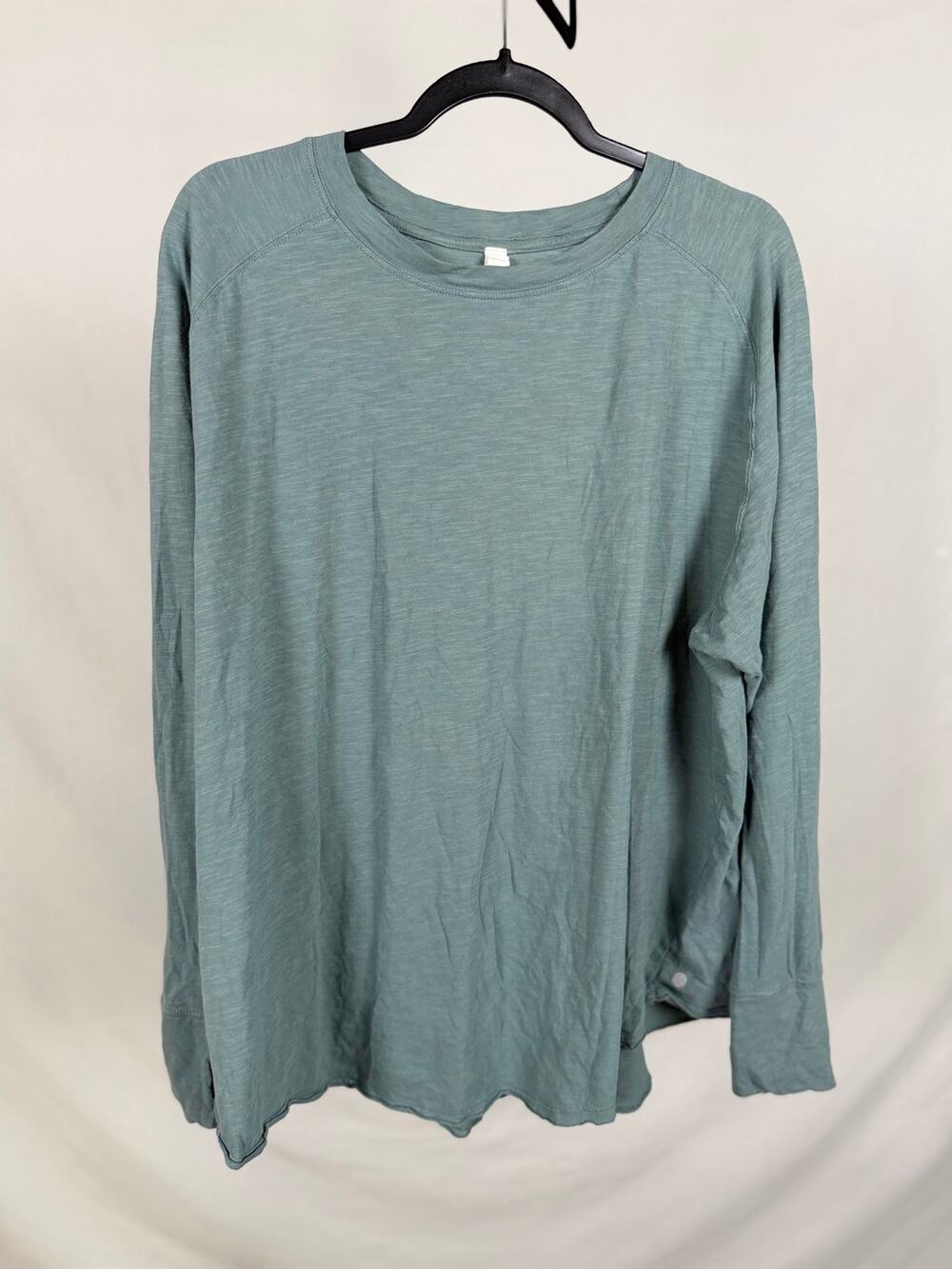 Zella Sage Green 100% Cotton Long Sleeve Athletic Top Shirt Size 2XL Plus